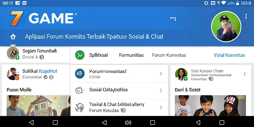 Tampilan antarmuka 7GAME yang ramah pengguna dan intuitif.