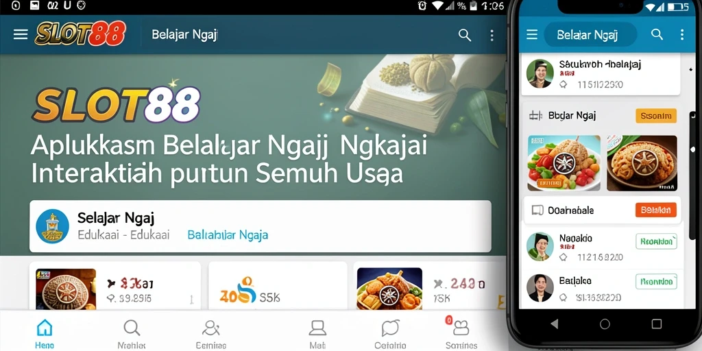 Antarmuka aplikasi SLOT88 yang sederhana dan fungsional.