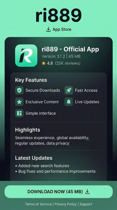 Tampilan halaman APK ri889